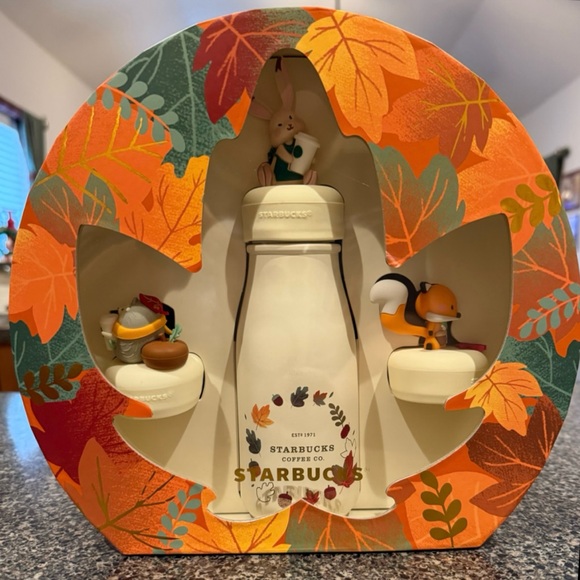 Starbucks China Autumn Festival Stainless Tumbler + Animal Lids 80oz - Picture 3 of 13